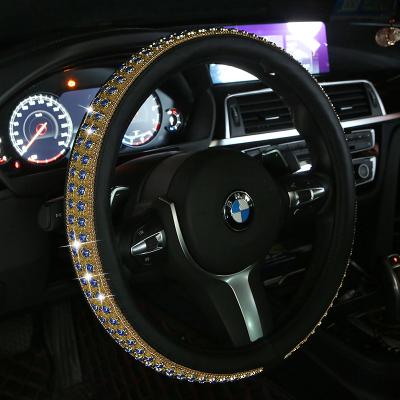 China Bling Bling Crystal Factory direct wholesale car wheel cover diamond steering bling steering wheel cover for sale