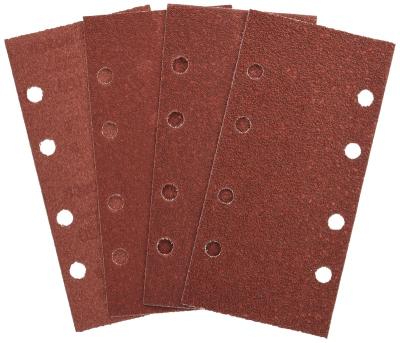 China 93x185mm 40-1000 Grit Aluminum Oxide 8-Hole Aluminum Oxide Hook and Loop Sanding Sheets for Orbital Sander for sale