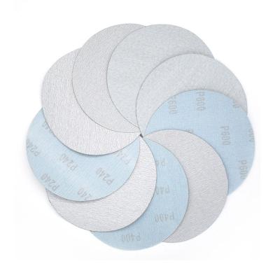 China Hook And Loop 6 Inch Dry Grinding Sandpaper For Polishing Round for sale