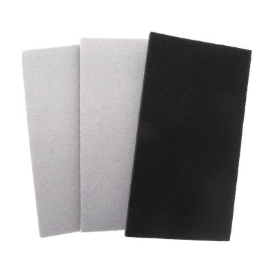 China 130x70mm Rectangular Chamfered Hook Polisher Interface Soft Pads And Loop Sponge Pad For Polishing Grinding for sale