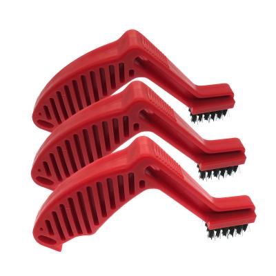 China Cleanging Foam Polishing Pad Conditioning Stiff Nylon Bristles Broom For Polisher Pad Foam And Microfiber Polish for sale