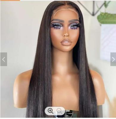 China Honey Brown Color Kinky Curly Human Hair Straight Frontal Wigs Full Lace 100% Hd Lace Front Wigs For Black Women for sale