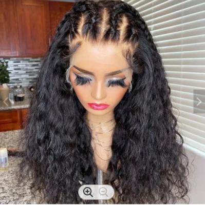 China Wholesale Price Doublr Straight Weft Wig For Color Women High Quality Swiss Lace Deep Curls With Baby Hair Full Lace Wig Deep Curly Wave for sale