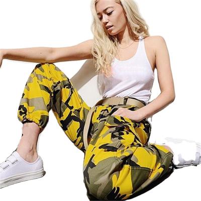 China New Selling Camouflage Women Loose Pants And Trousers Cargo Breathable Warm Harem Pants for sale