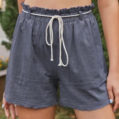 China Mid Waist Breathable Hot Sale Breathable Drawstring Shorts For Ladies Women for sale