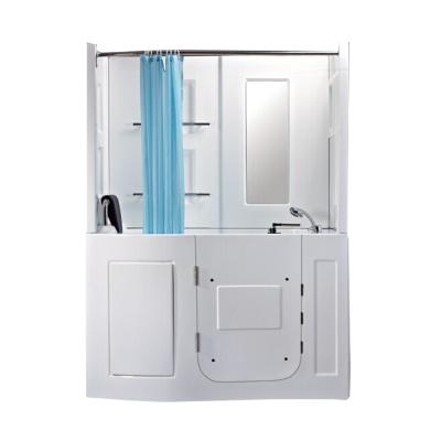 China Double Side Skirt (Left Skirt) 1.52m Length Apron Shower Enclosure For Disabled Bathtub Walk In for sale