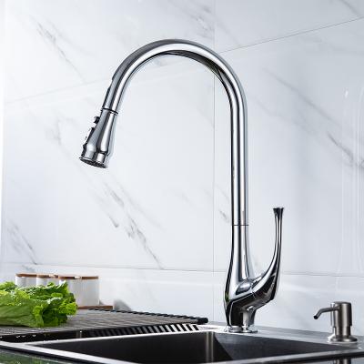 China Sense Faucets Porcelain Low Pressure New Styles Oman Low Price Pull Down Jet Head Kitchen Pull Down Stainless Steel Faucet for sale