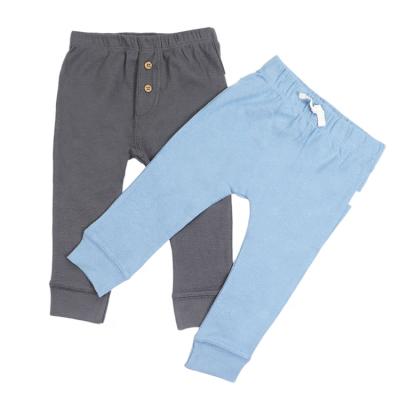 China 2021 Color Fade Proof 2021 Infant Baby Boys RTS Bottoms Moq Haren Bottoms 100% Cotton Winter Drop Baby Boy Soft Plain Sweat Pants Bape for sale