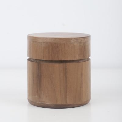 China Multifunctional Kitchen Spice Box Personalized Round Tea Storage Box Organizer Brown Wooden Color Bamboo for sale