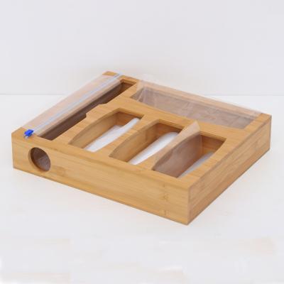 China Sustainable Zipper Custom Size Lock Bag Bamboo Packaging Storage Box for sale