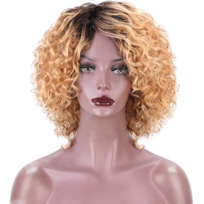 China Afro Wave Aisi Beauty Short Ombre Blonde Bob Wig Hair 14 Inch Bob Wig For Black Woman Sellers for sale