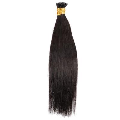 China Silky Straight Aisi Hair 10A Hair Color 1B Double Drawn Pre Bonded Keratin Wave Unprocessed Silky Straight I Tip Hair Extension For Women for sale