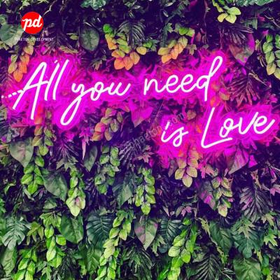 China Custom Resturant Neon Sign Wedding Wall Decorations, Neon Lights For Wedding Decoration for sale