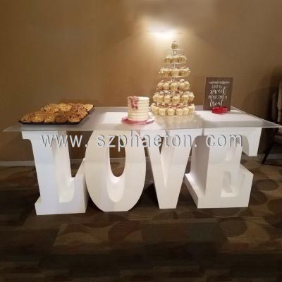 China Durable Cheap Price Cake Table Letter For Wedding Party Decoration, Customized Wedding Suppliers Letter Table Love Sign for sale