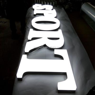 China Buildings led full lighting acrylic letter sign, 3d sign plastic acrylic letter, plastic acrylic led light letter for sale