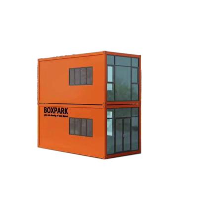 China Mini Prefabricated Container House Graphic-Entwurf mit Plastikstahlfenster zu verkaufen