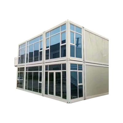 China Flat Pack Office Or Living Room Prefab Office Building Shipping Modular Container House for sale