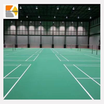 China Universal Ground BWF Approved Badminton Sports Flooring Mat Indoor Sports Rubber Flooring for sale