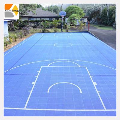 China Modern outdoor interlocking plastic pp floor tile for basketball court for sale