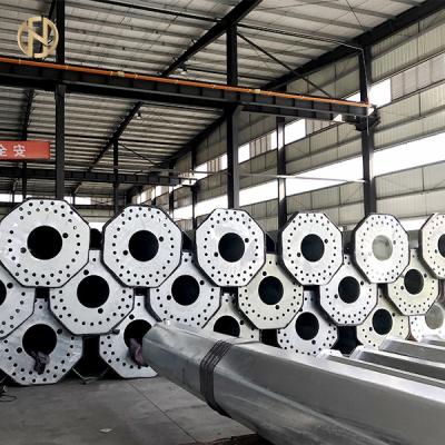 China Low Voltage 11.5M Galvanized Steel Pole  Q420B Materia for sale