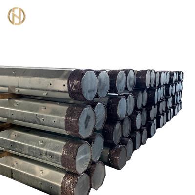 China Bitumen  Electric Power Transmission Pole 5.3KN - 20KN Black 98% Zinc Painting for sale