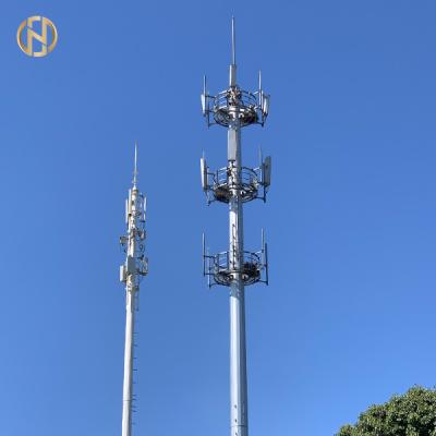 China torre de los 36M Cellular Monopole Communication con 2 capas de PlatformM 40 en venta