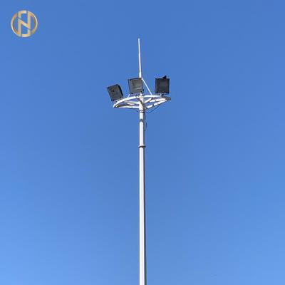 China Dodecagon-Form-hoher Mast Pole galvanisierte hellen Polen 75FT 80FT zu verkaufen