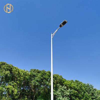 China Steel Street Light Pole Galvanized / Spray Powder Surface Treatment for sale