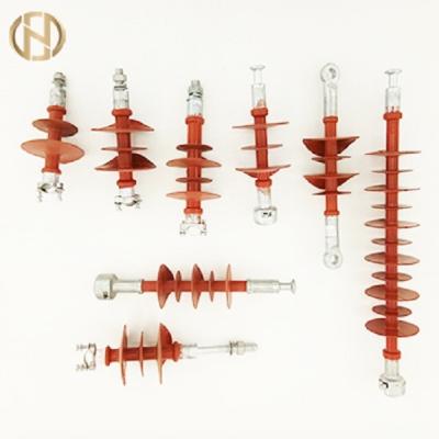 China Red Color Pole Accessories , 10-500kV Composite Suspension Insulator for sale