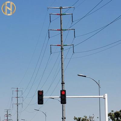 China Polygonale Form-Ampel Pole 6M x 12M Signal Light Pole mit dem Arm zu verkaufen