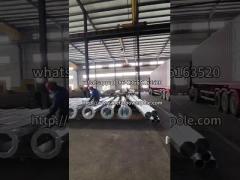 Steel pole factory production workshop