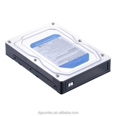 China Data Transferring 2.5 to 3.5 Hot-swap 2.5 SATA SSD Converter Aluminum Mobile Enclosure Rack For 3.5in Floppy Bay for sale