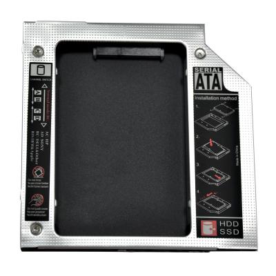 China For support 9.5/12.7mm SATA Hdd or laptop hdd caddy ssd disk the 2nd series driver universal hard caddy for sale