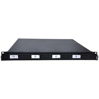 China 1U Rack 1U Rack Case 3.5in SATA SAS Metal Chassis Trayless Hdd Enclosure For Network Equipment for sale