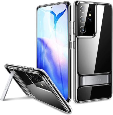 China 5X TORRAS Shockproof MoonClimber Military Armor Level With Ways Shockproof Kickstand Stand Armor Level 5X Compatible Three For Galaxy S21 Ultra Clear Case for sale