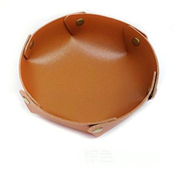 China P013 Viable Multiple Colors Leather Foldable Custom Logo Storage Box Home Tray PU For Women Men Gift for sale