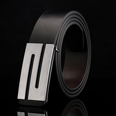 China Belt bb1290a Automatic Reversible Genuine Leather Men's Classic Belt for sale