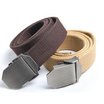 China T3013 unisex adjustable metal buckle military style canvas belt (men and women) for men for sale