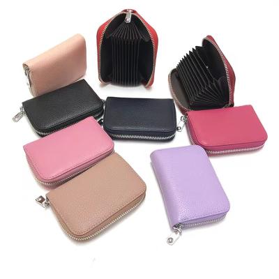 China Y112 Fashion Cowhide Business Credit Leather Card Holder For Men for sale