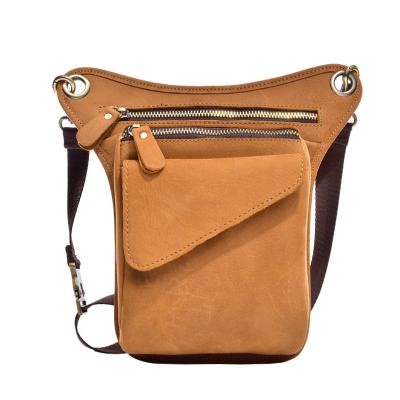 China Wholesale Vintage Genuine Leather Leg Bag bb013 Crazy Horse for sale