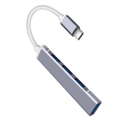 China Electronic Devices Aluminum USB Type C to USB Adapter with USB 3.0 Hub Adapter for MacBook Pro/air 2020/2019 4 in 1 hub for sale