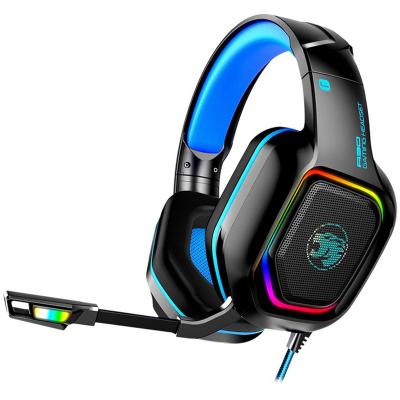 China High Quality RGB LED Light Gaming Earphone Stereo Headset Headphone with Microphone for Computer for sale