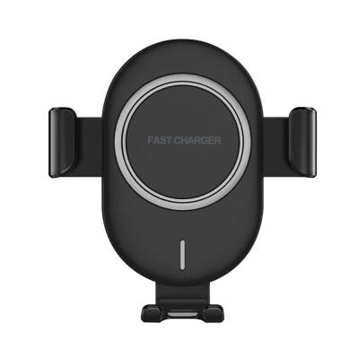 China Phone Wireless Fast Mount Car Microphone Gravity Car Charger Stand Wireless Charger For iPhone for sale