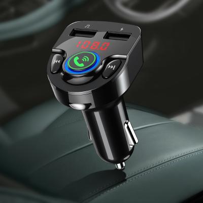 China Newest FM Radio Blue Tooth Transmitter Dual USB Ports Charging Adapter Blue Tooth FM Transmitter For Car for sale