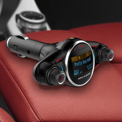 China High Quality Fm Transmitter Charger BT 4.0 FM Transmitter USB Charging LCD Display Car Charger for sale