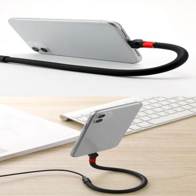 China Flexible Phone Data Clip New Arrival Type C To Cable Fast Charging Data Line Cable Lazy Bracket Brackets USB Cable For iPhone for sale