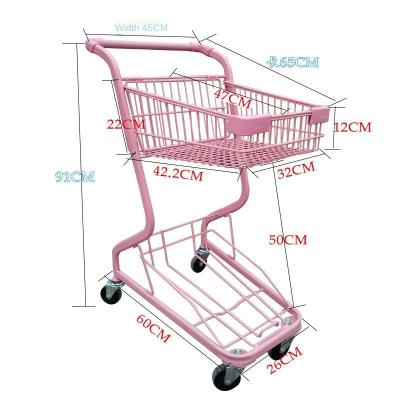 China The Other Small Metal Toy Trolley Mini Shopping Cart Colorful Miniature Children for sale