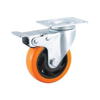 China Other factory wholesale universal cooler foot wheel air caster mute pulley4Inch mechanical load bearing casters for sale