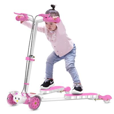 China Wholesale Children's Scooter Children's Frog Feet Four Wheel Scissor Swing Walker Car for sale