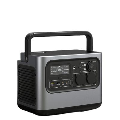 China Type C Hot Sales 600w Home Energy Storage EU Plug Lifepo4 Lithium Battery AC DC 230V Pure Sine Wave Portable Outlet Power Station for sale